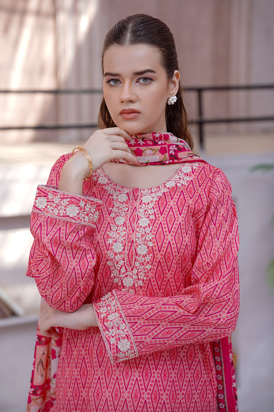 EMILIA | Embroidery Stitched 3 pcs | lawn