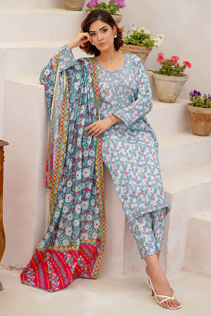 VERA | Embroidery Stitched 3 pcs | lawn