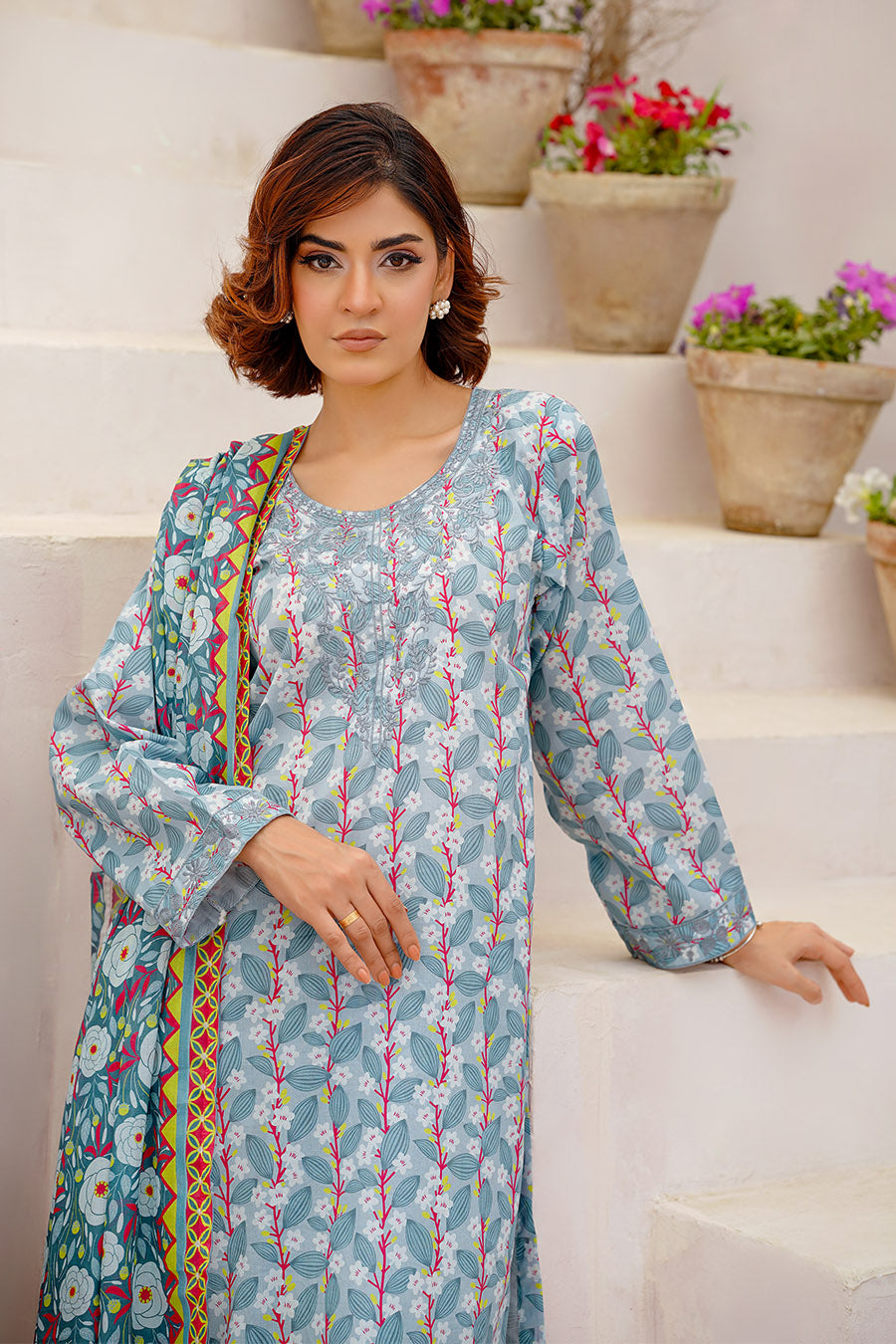 VERA | Embroidery Stitched 3 pcs | lawn