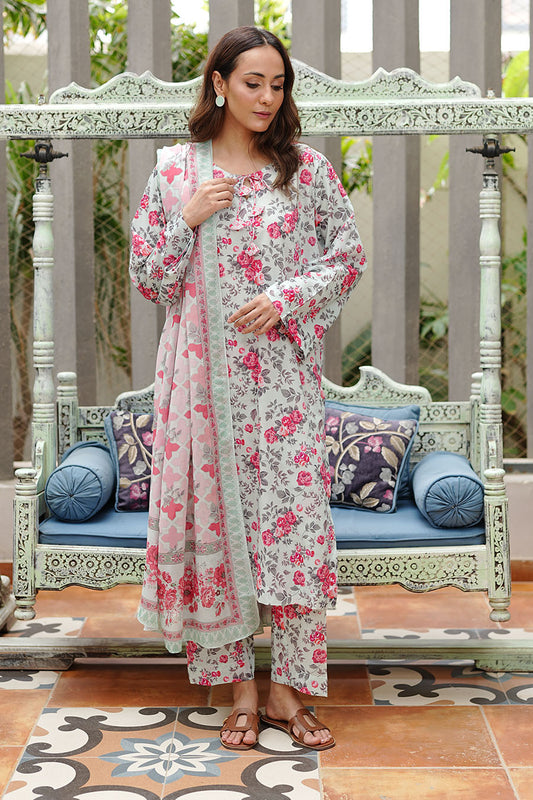 BLUSH CASCADE | Stitched 3 pcs | LAWN