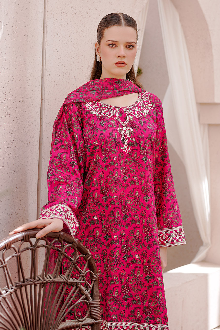 NOOREY | Embroidery Stitched 3 pcs | lawn