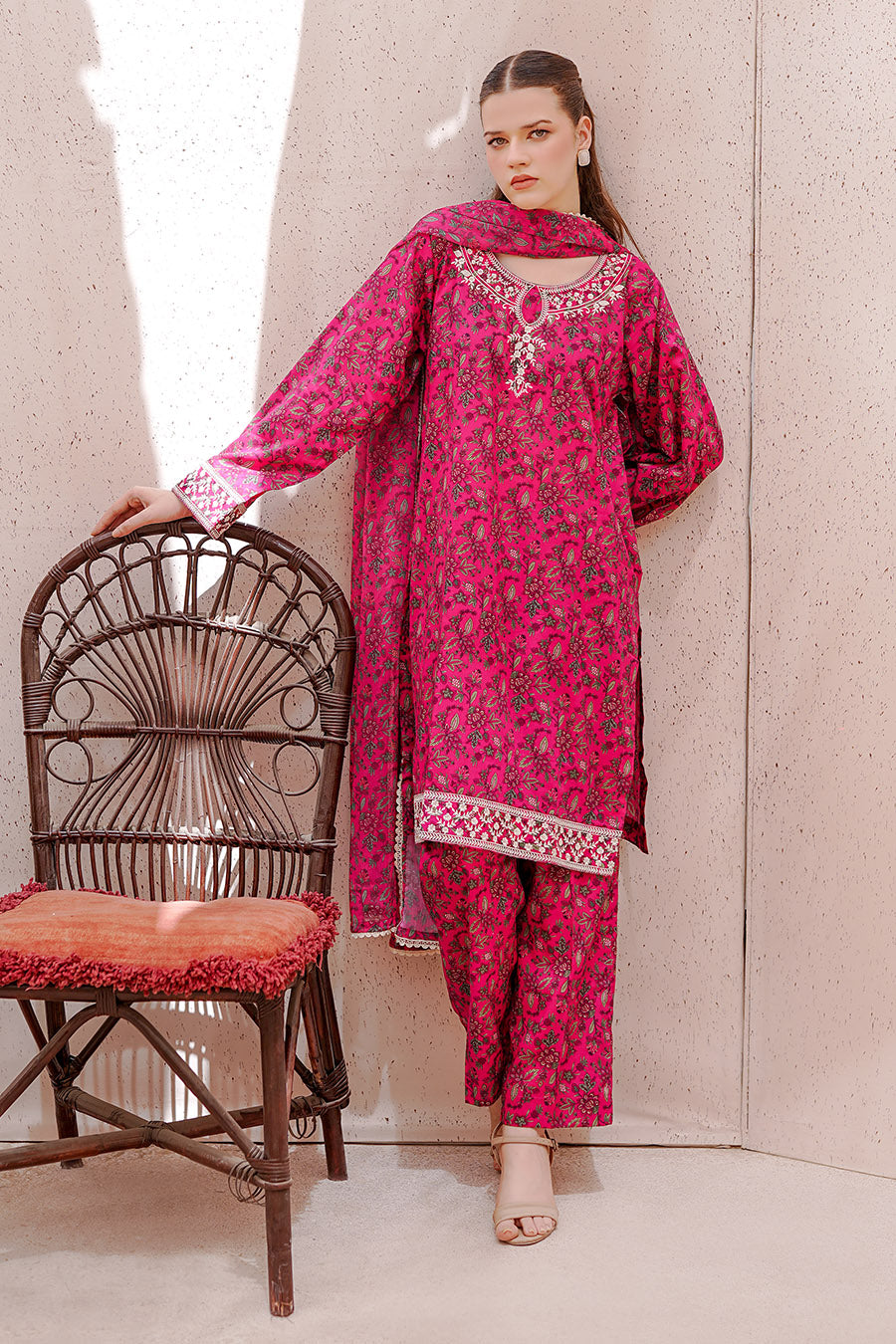 NOOREY | Embroidery Stitched 3 pcs | lawn