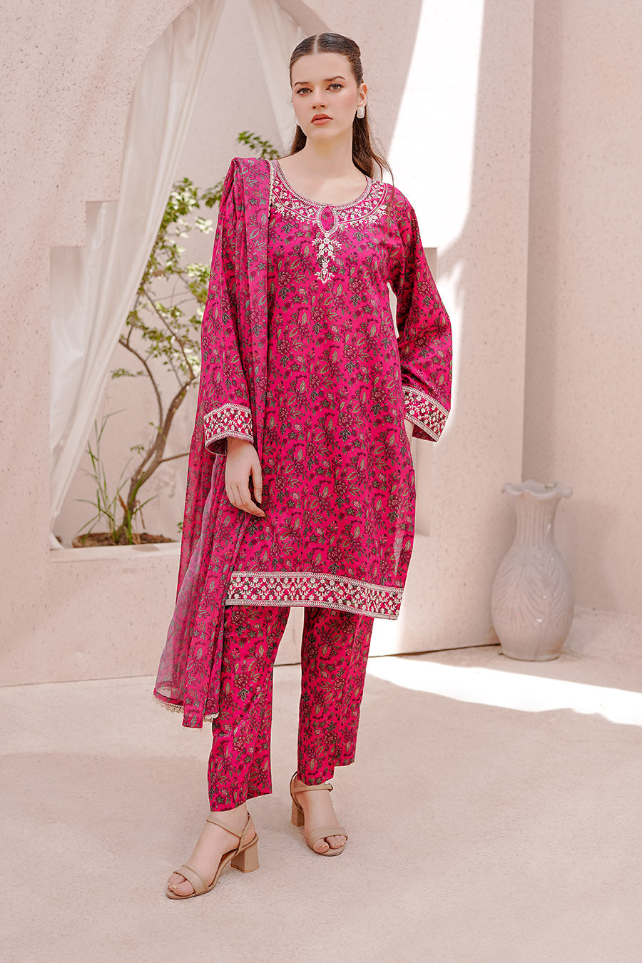 NOOREY | Embroidery Stitched 3 pcs | lawn