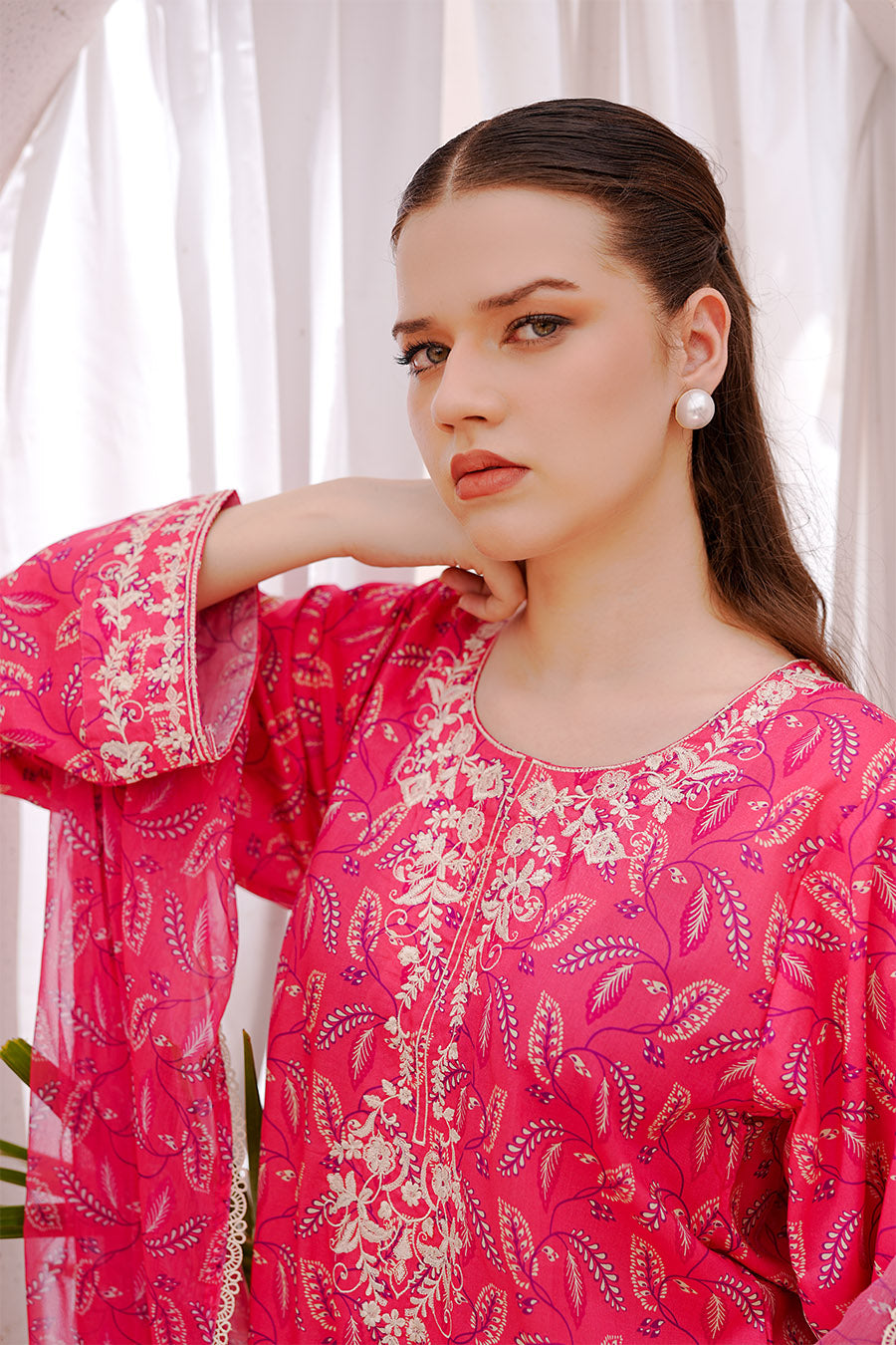 SARAH | Embroidery Stitched 3 pcs | lawn