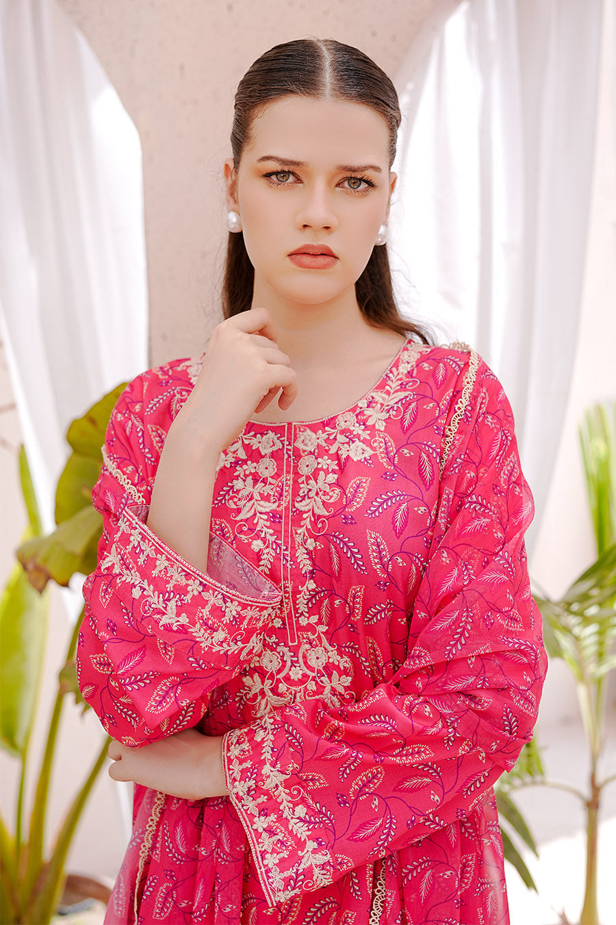 SARAH | Embroidery Stitched 3 pcs | lawn