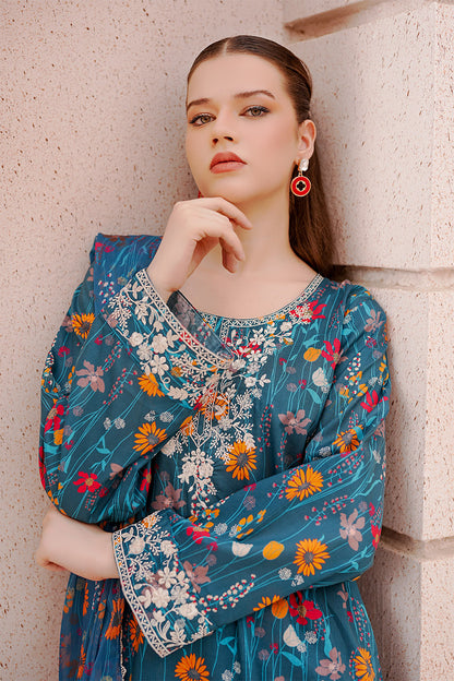 ZETA | Embroidery Stitched 3 pcs | lawn