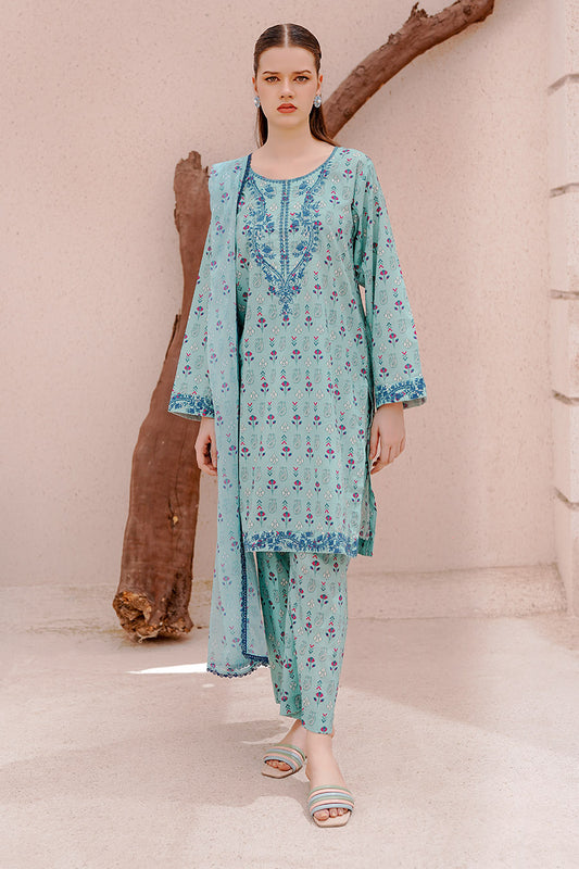 DANTE | Embroidery Stitched 3 pcs | lawn