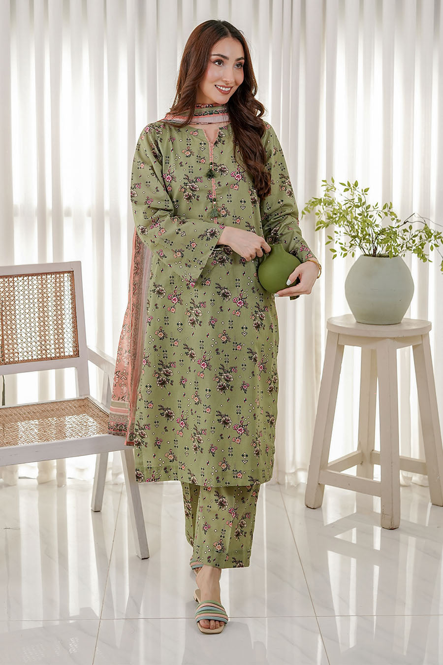 SAGE MEADOW | Stitched 3 pcs | LAWN