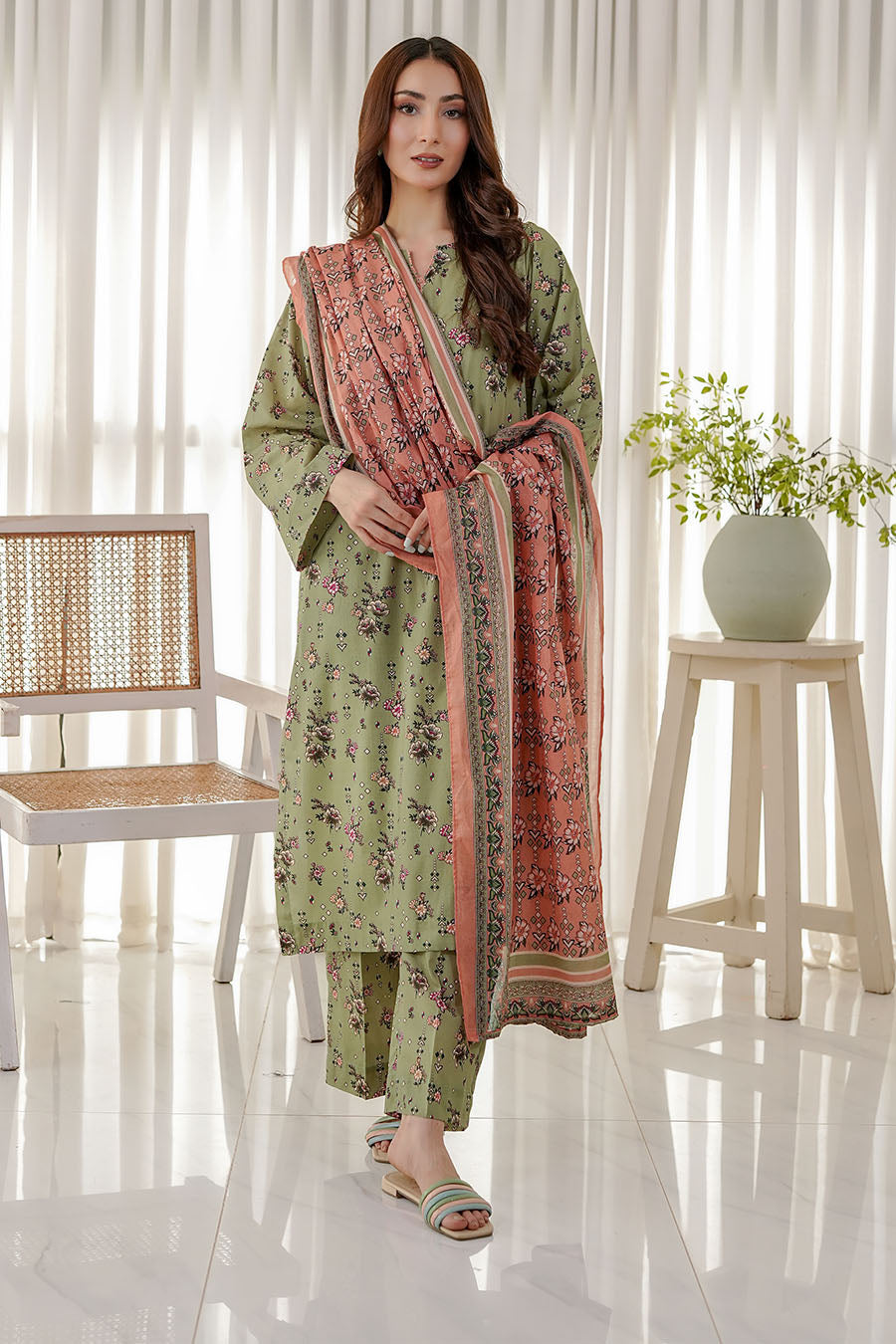 SAGE MEADOW | Stitched 3 pcs | LAWN