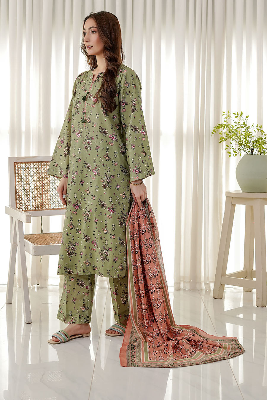 SAGE MEADOW | Stitched 3 pcs | LAWN