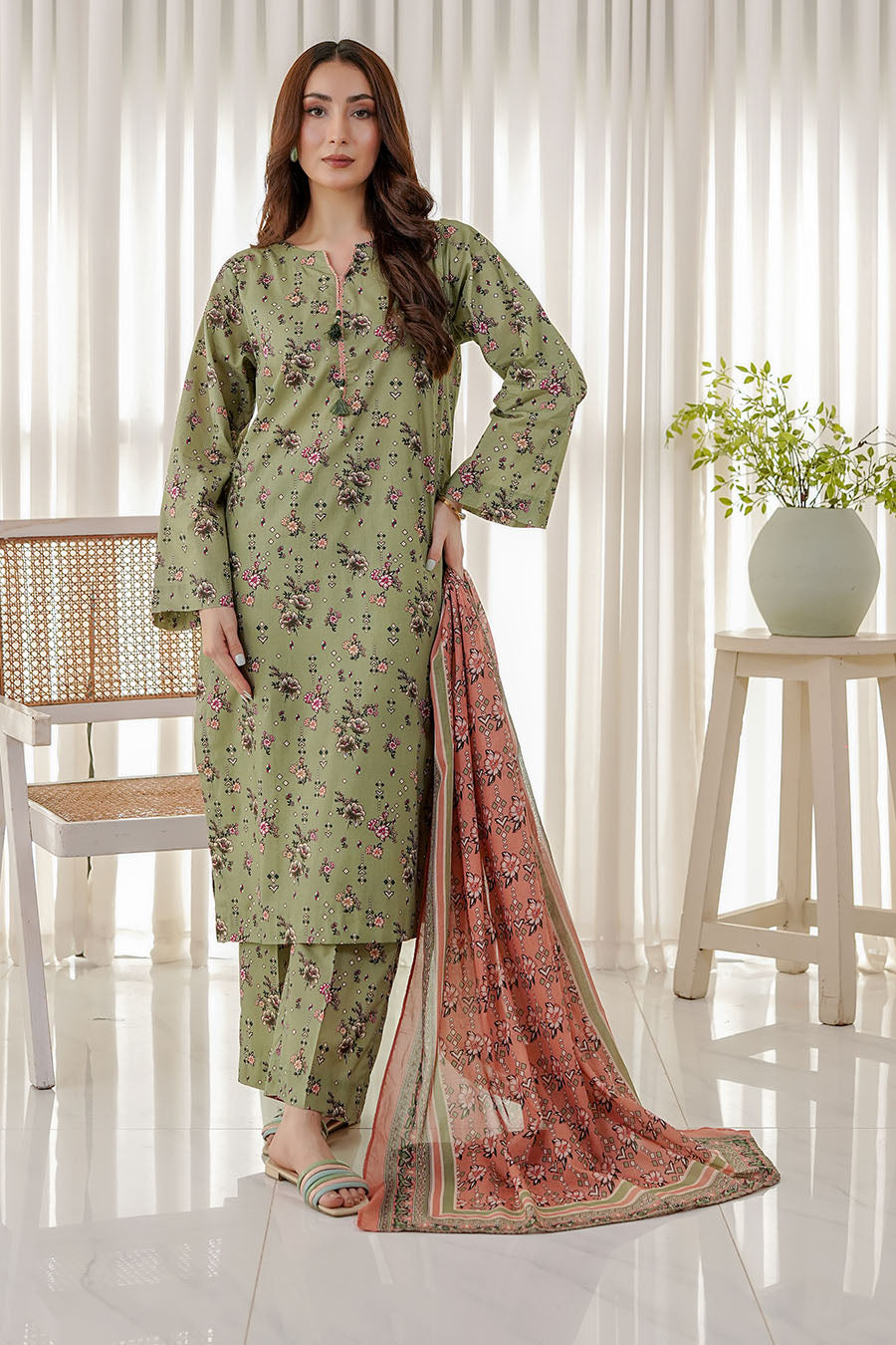 SAGE MEADOW | Stitched 3 pcs | LAWN