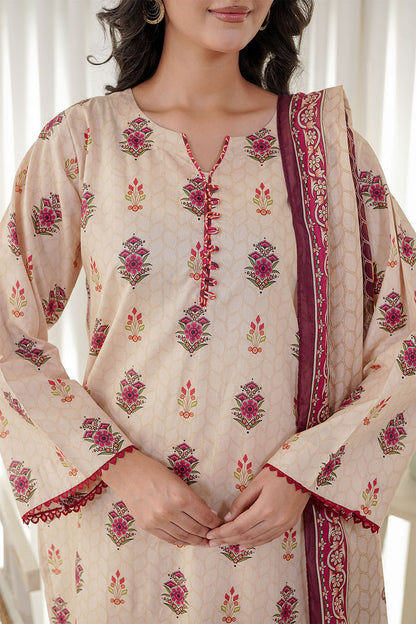 CRIMSON IVORY | Stitched 3 pcs | LAWN