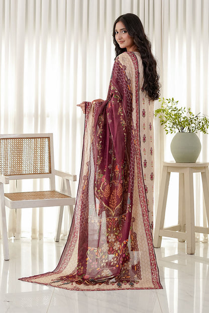 CRIMSON IVORY | Stitched 3 pcs | LAWN
