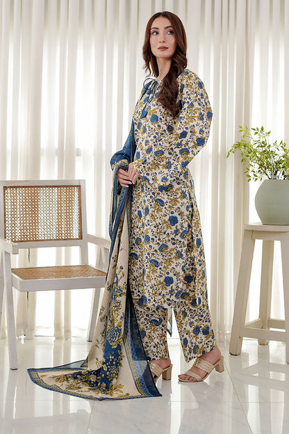 BLUE SERENDE | Stitched 3 pcs | LAWN