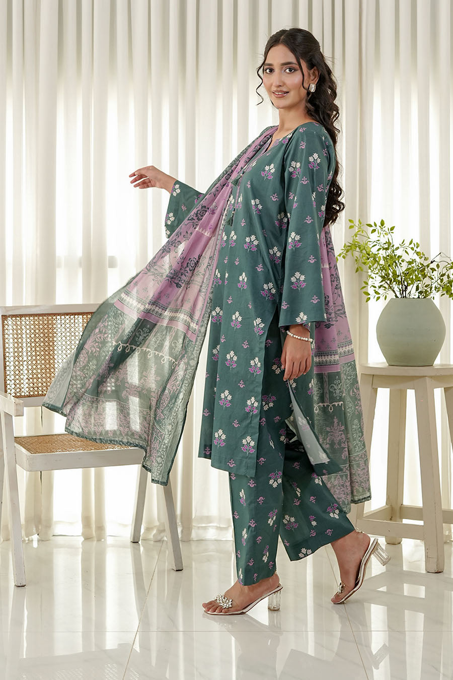 EMERAID MIST | Stitched 3 pcs | LAWN