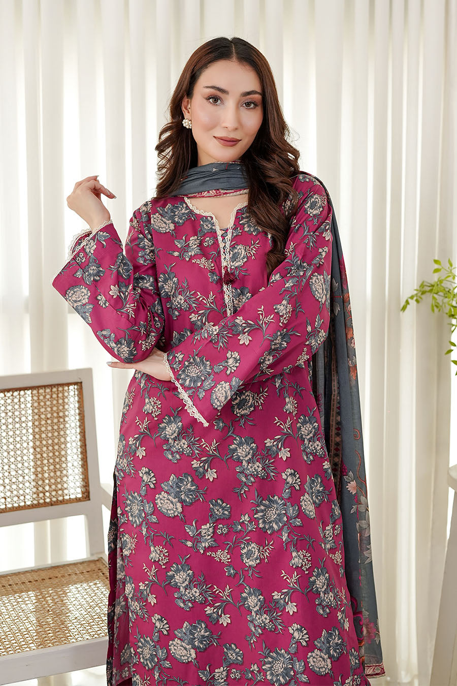 ROSE REVERIE | Stitched 3 pcs | LAWN