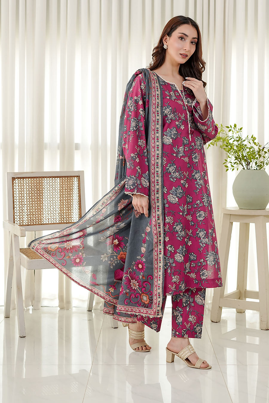 ROSE REVERIE | Stitched 3 pcs | LAWN