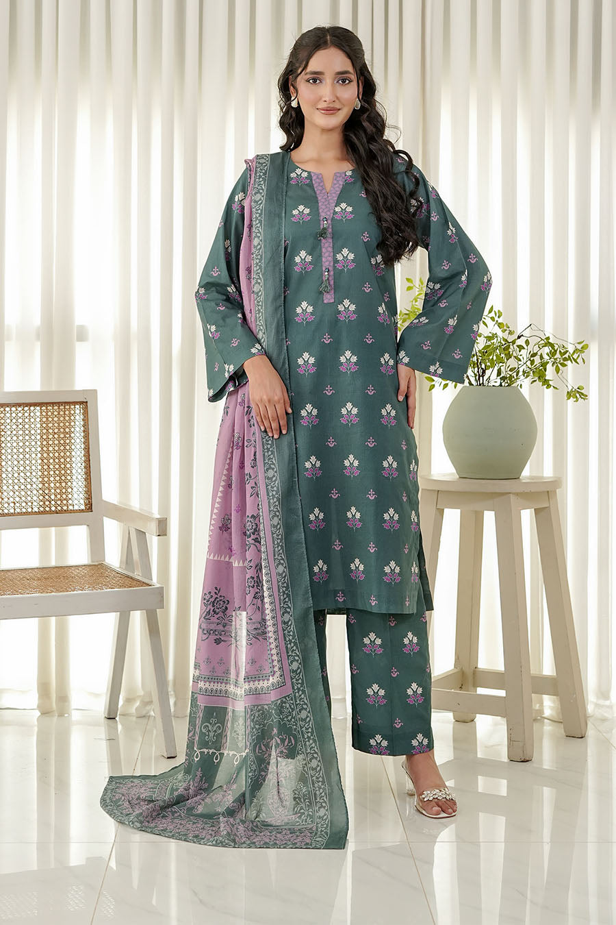EMERAID MIST | Stitched 3 pcs | LAWN