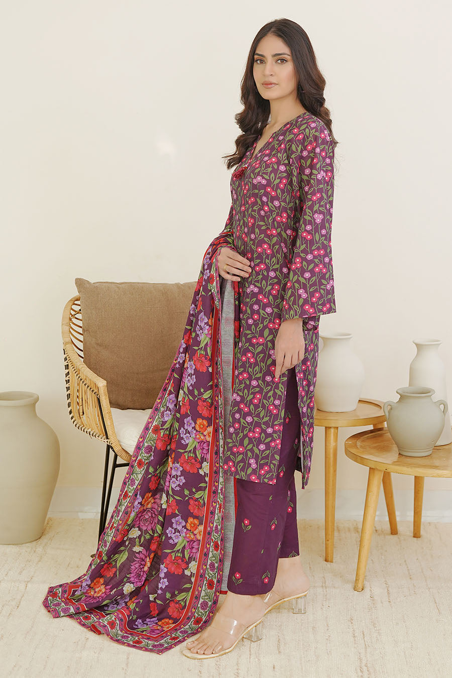 AVEENA | Stitched 3 pcs | khaddar