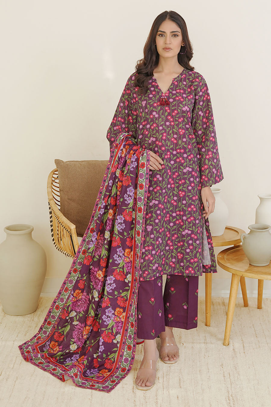 AVEENA | Stitched 3 pcs | khaddar