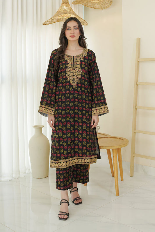 FLORA | Embroidery Stitched 1 pcs | Khaddar