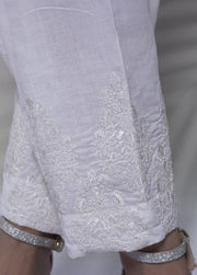 white emb trouser- TEM-01