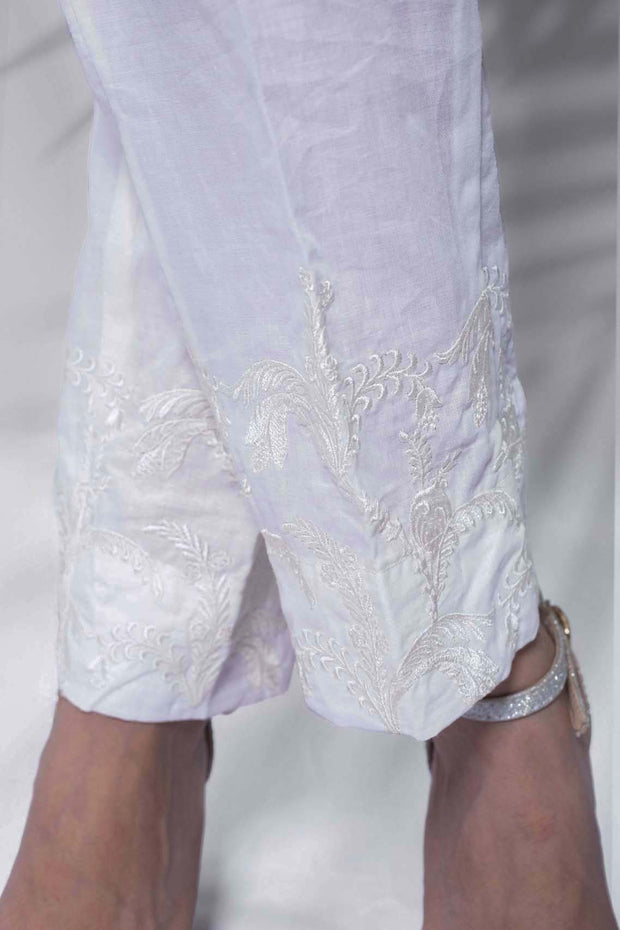 WHITE EMB TROUSER-TEM-02