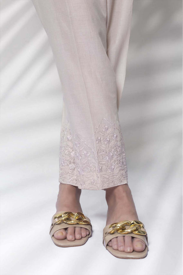 LimeLight  Embroidered Cambric Trousers  P4110TR  Azaan By Sana Hassan
